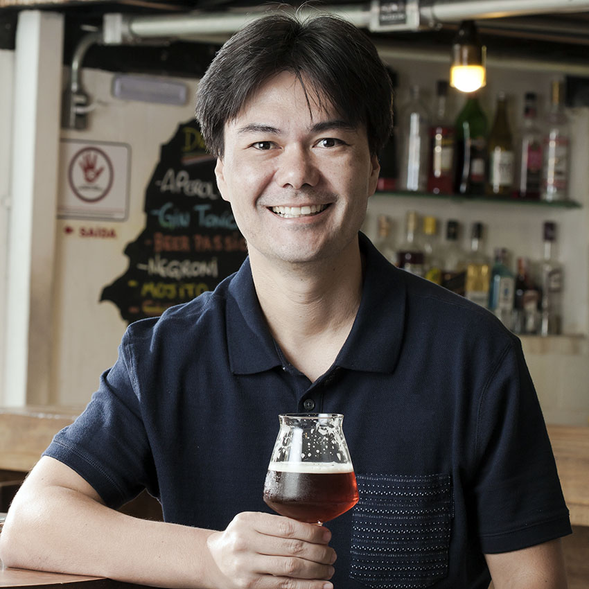 Rodrigo Sawamura, sommelier de cervejas ESCM